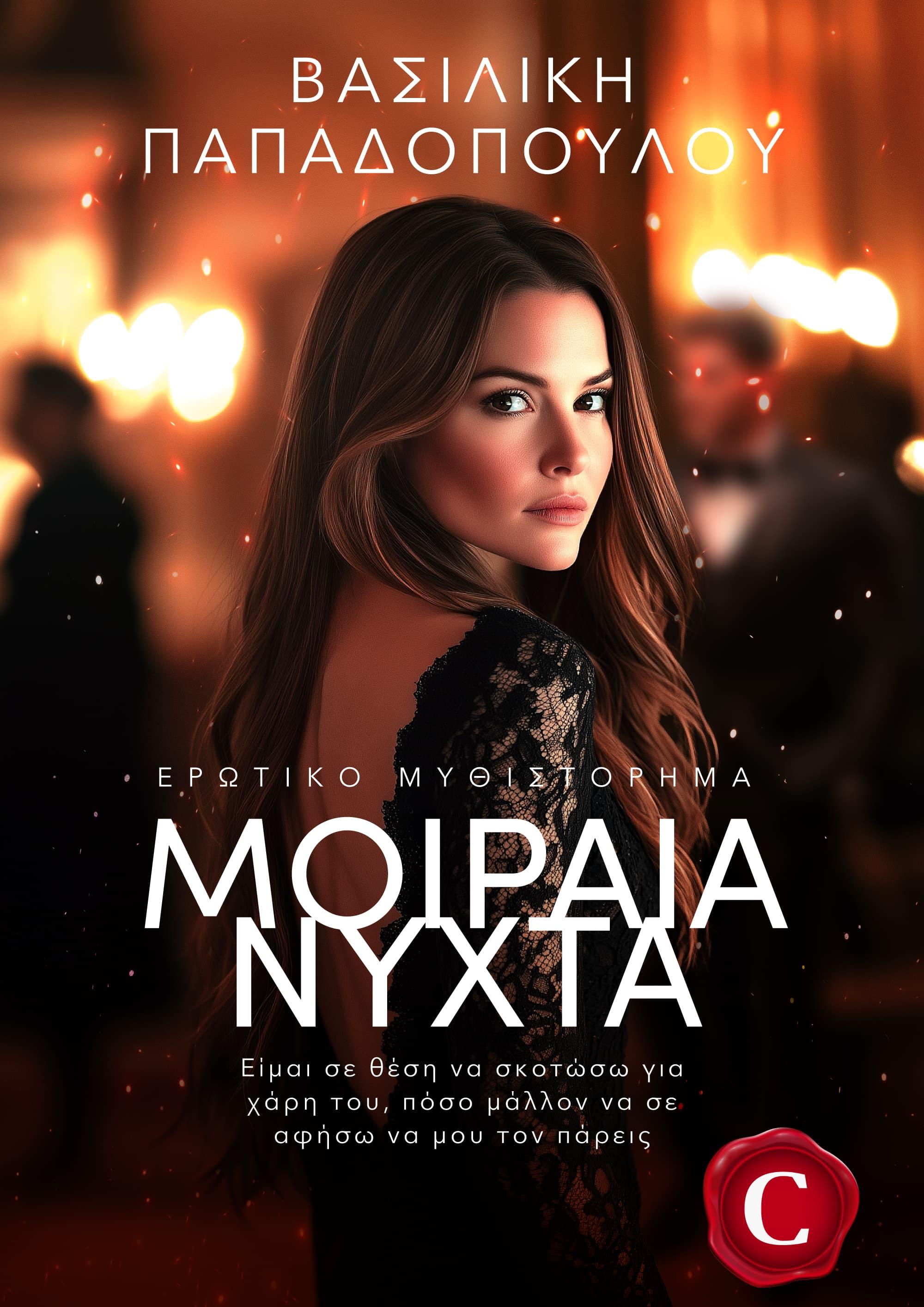 Fateful Night book cover, Μοιραία Νύχτα εξώφυλλο, Vasiliki Papadopoulou, Βασιλική Παπαδοπούλου, CarmelasBooks, Carmelas books, Carmela's books, carmelasbooks.com, ebook, ebooks, e-book, e-books, flipbook, flip book