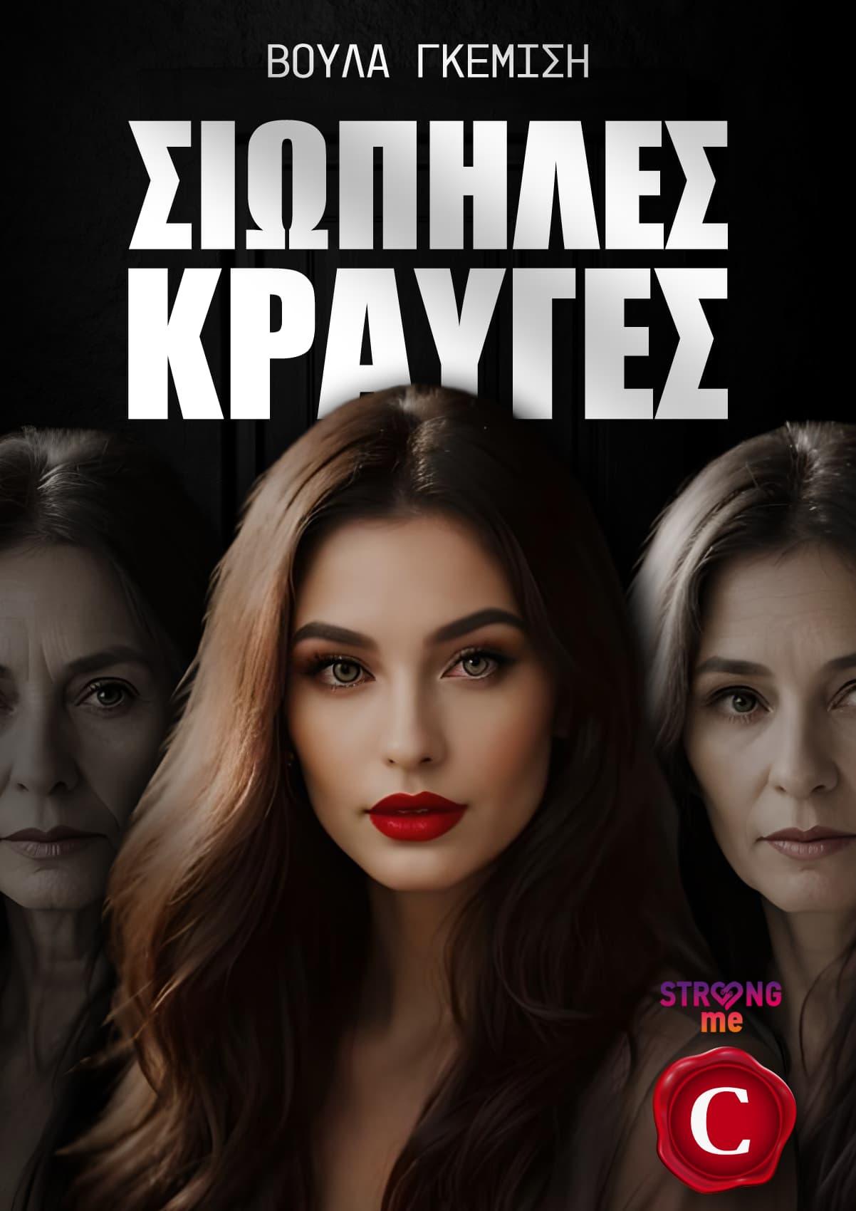 Silent cries book cover, Σιωπηλές Κραυγές εξώφυλλο, Βούλα Γκεμίση, Voula Gemisis, CarmelasBooks, Carmelas books, Carmela's books, carmelasbooks.com, ebook, ebooks, e-book, e-books, flipbook, flip book