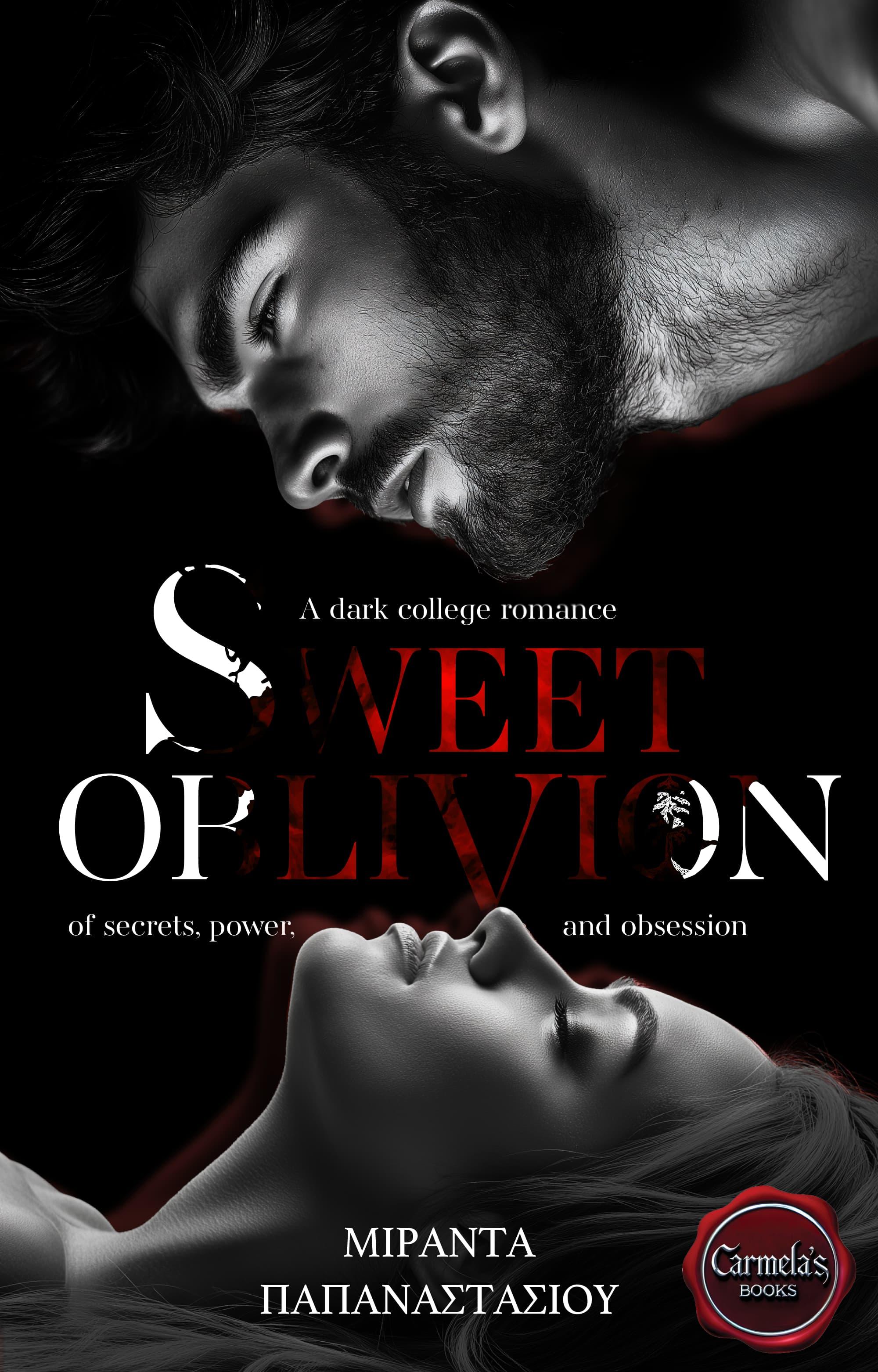 Sweet Oblivion book cover, Sweet Oblivion εξώφυλλο, Miranda Papanastasiou, Μιράντα Παπαναστασίου, CarmelasBooks, Carmelas books, Carmela's books, carmelasbooks.com, ebook, ebooks, e-book, e-books, flipbook, flip book